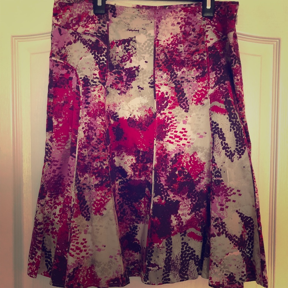 Ann Taylor A line Purple Skirt 8